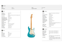 Fender Player II Stratocaster Maple Fingerboard Aquatone Blue Fender Player II Stratocaster Maple Fingerboard Aquatone Blue